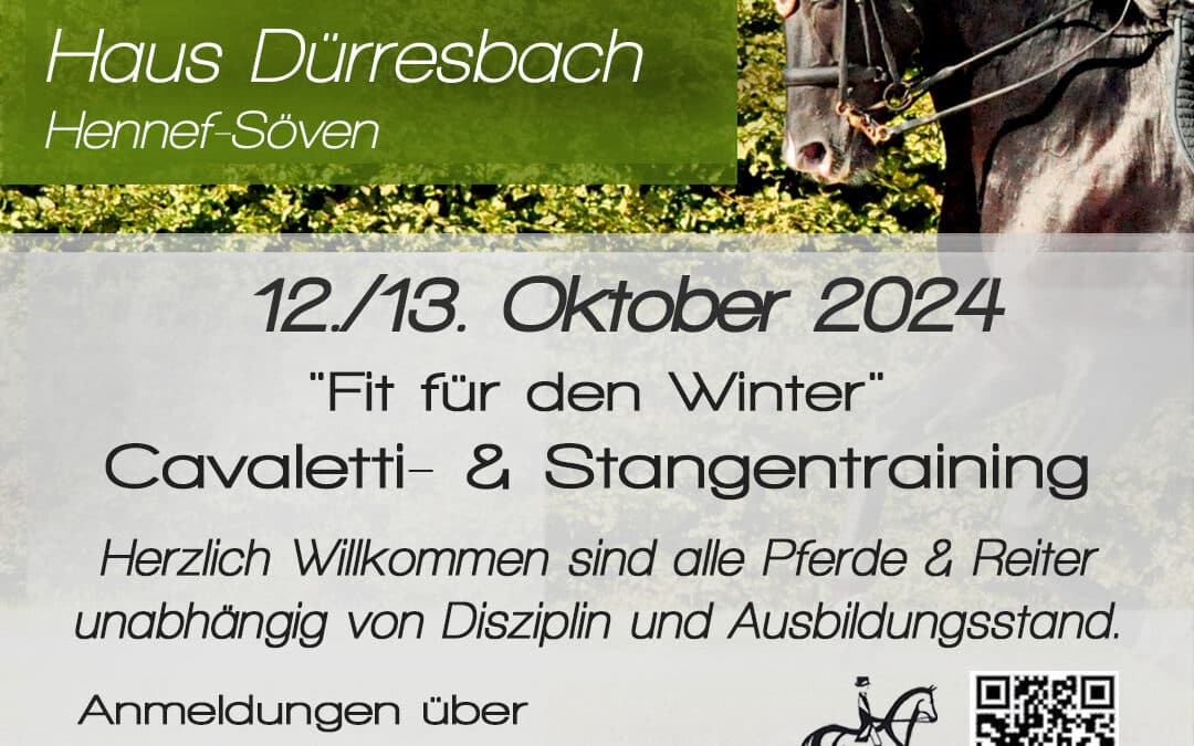 Trainingstage in Haus Dürresbach am 12./13. Oktober 2024