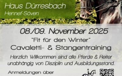 Trainingstage in Haus Dürresbach am 08./09. November 2025