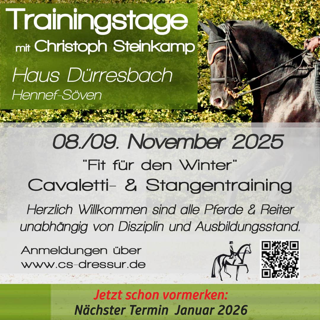 Trainingstage, Haus Dürresbach 11-2025