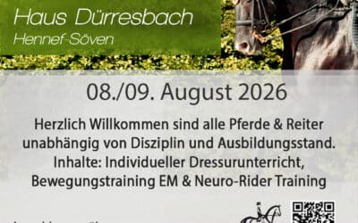 Trainingstage in Haus Dürresbach am 08./ 09. August 2026